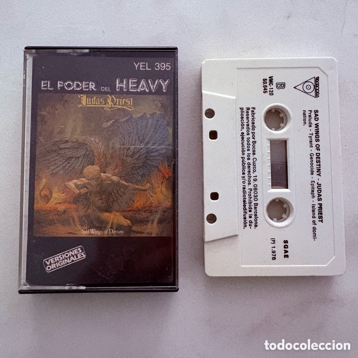 Casetes antiguos: cinta cassette Judas Priest &ndash; Sad Wings Of Destiny edicion espa&ntilde;ola de 1987