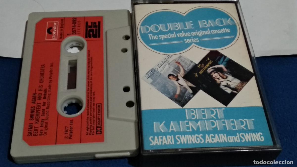 Casetes antiguos: Bert Kaempfert / Safari Swings Again AND SWING - CASETE CASSETTE 1978 POLYDOR DOUBLE BACK 2LP