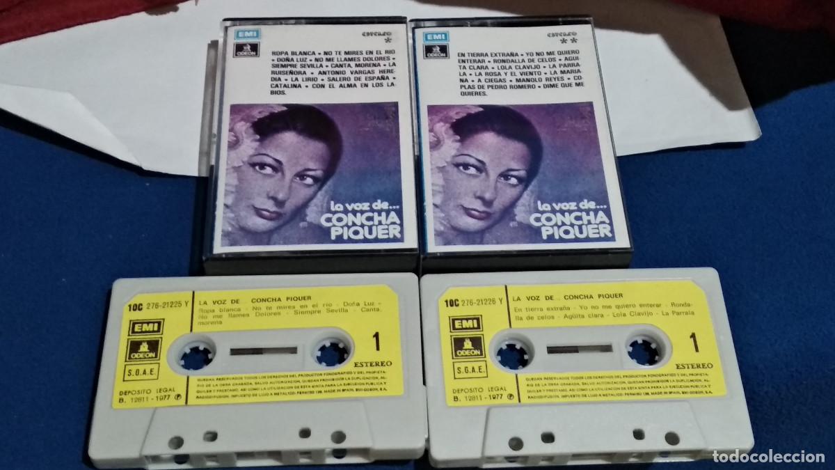 Casetes antiguos: Concha Piquer. La voz de... . Doble cassette VOL 1 Y 2 . EMI. 1977- CASETE CINTA CASSETTE