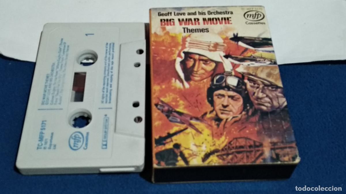 Casetes antiguos: Geoff Love And His Orchestra &ndash; Big War Movie Themes - 1971 EMI CASETE CINTA CASSETTE CAJA RARA