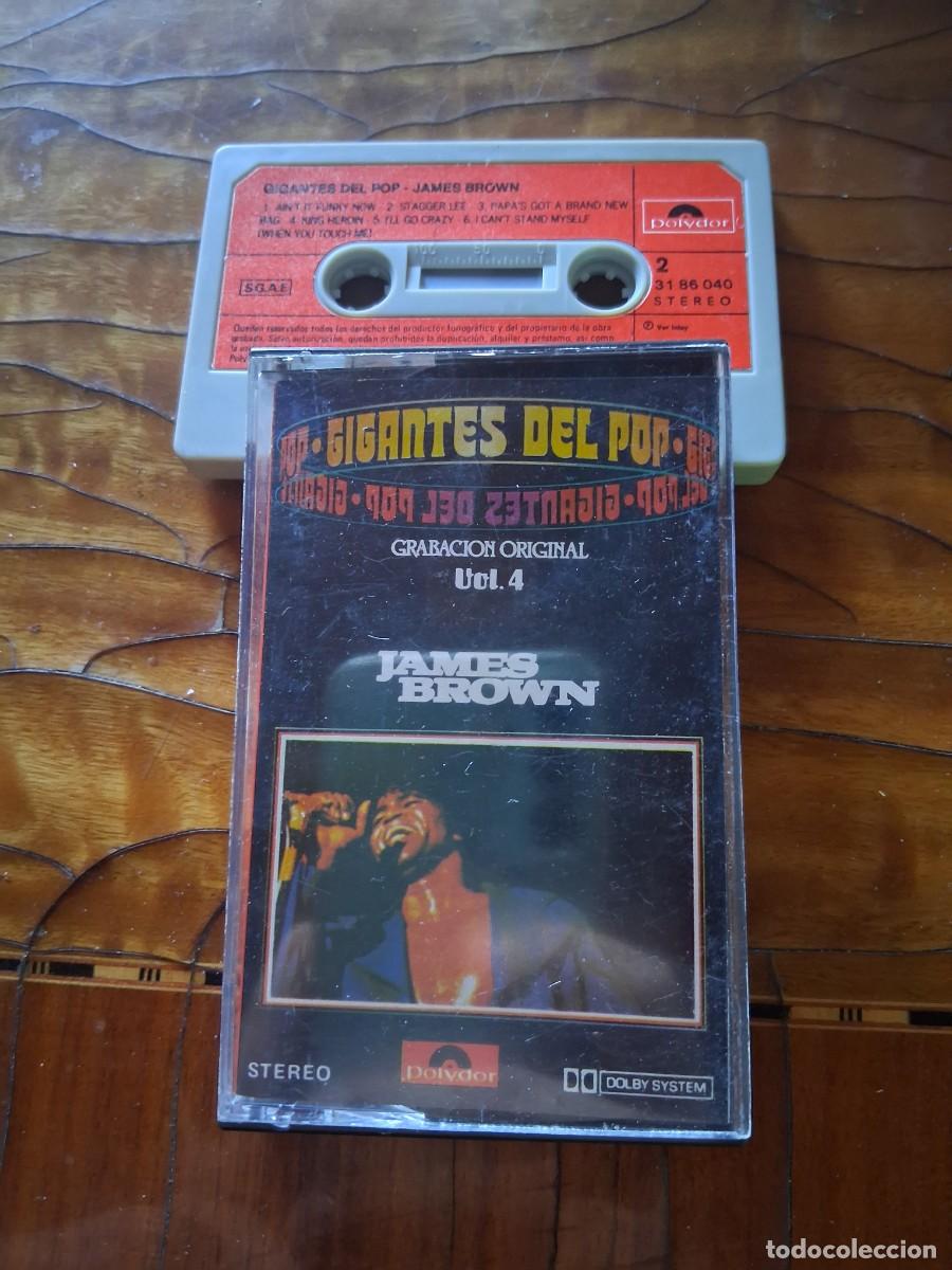Casetes antiguos: Cinta casete de m&uacute;sica JAMES BROWN GIGANTES DEL POP VOL 4