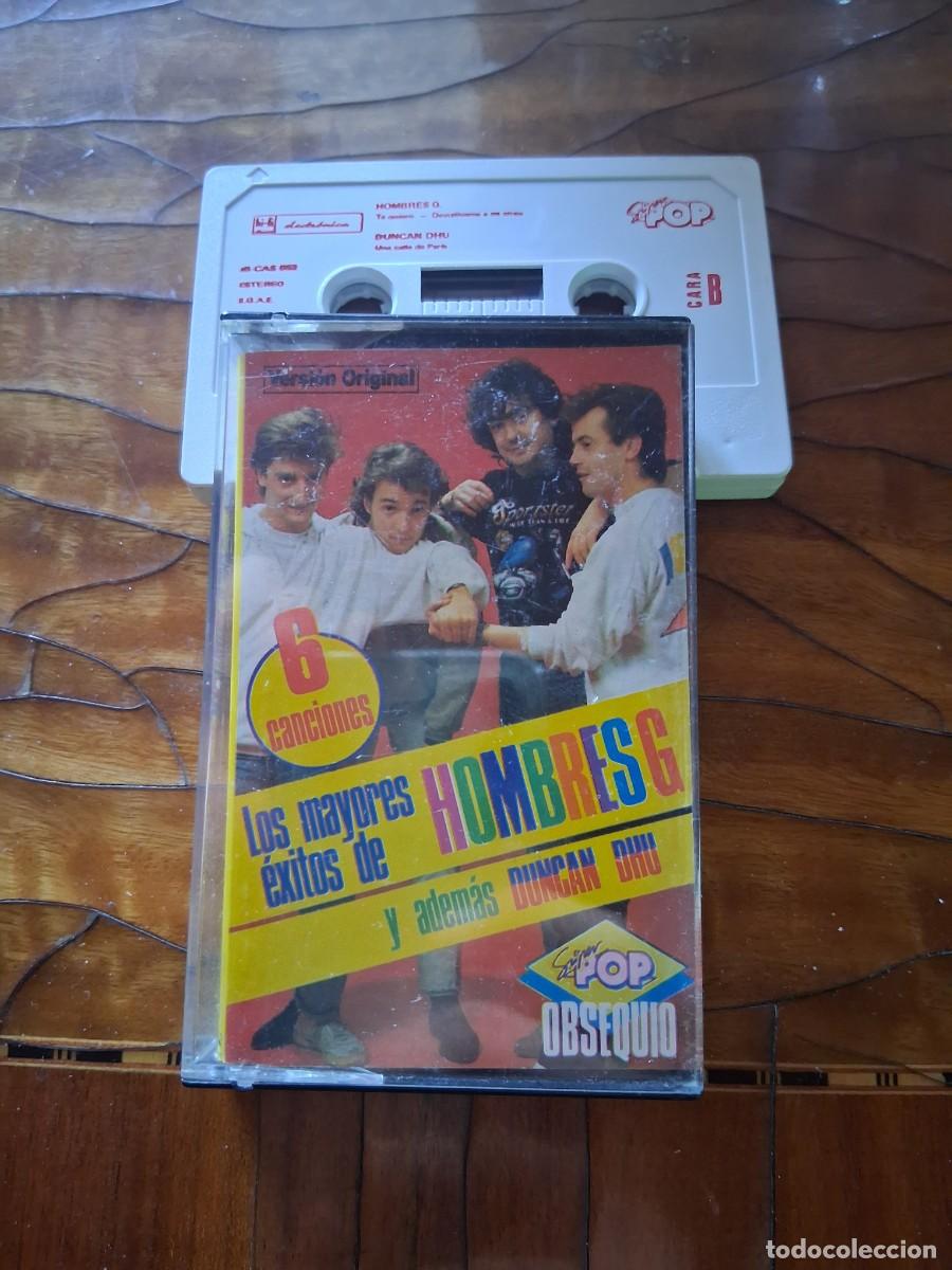 Casetes antiguos: Cinta casete de m&uacute;sica HOMBRES G Y DUNCAN DHU OBSEQUIO de revista SUPER POP