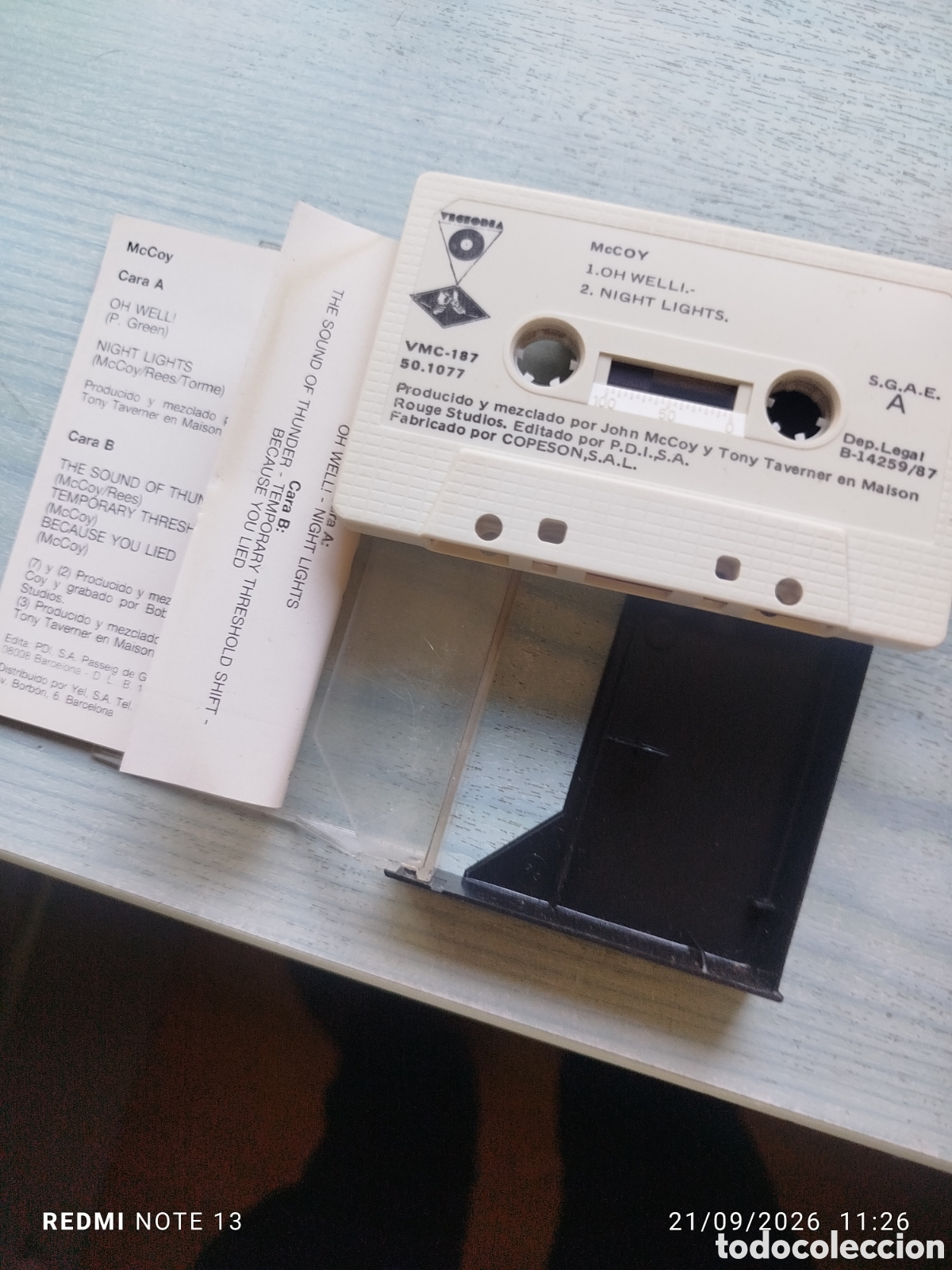 Casetes antiguos: Cassette el poder del heavy.Mc.,CO7 - Foto 2