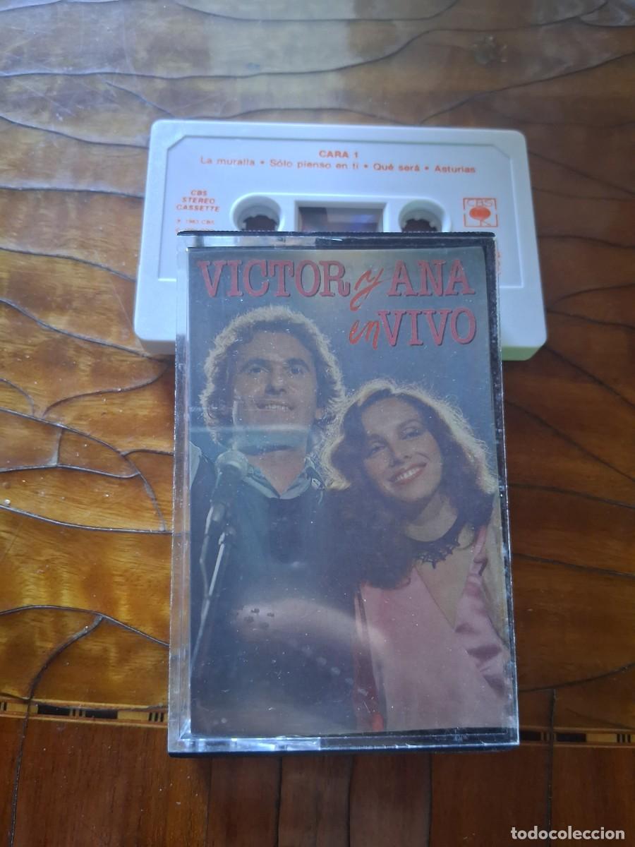 Casetes antiguos: Cinta casete de m&uacute;sica Victor y Ana en vivo