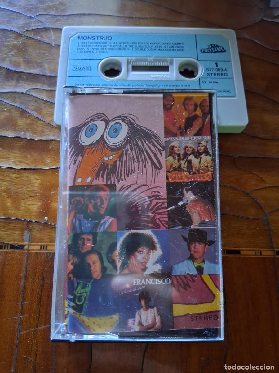 Casetes antiguos: Cinta casete musica Pop rock y &eacute;xitos internacionales de los a&ntilde;os 80 Monstruo