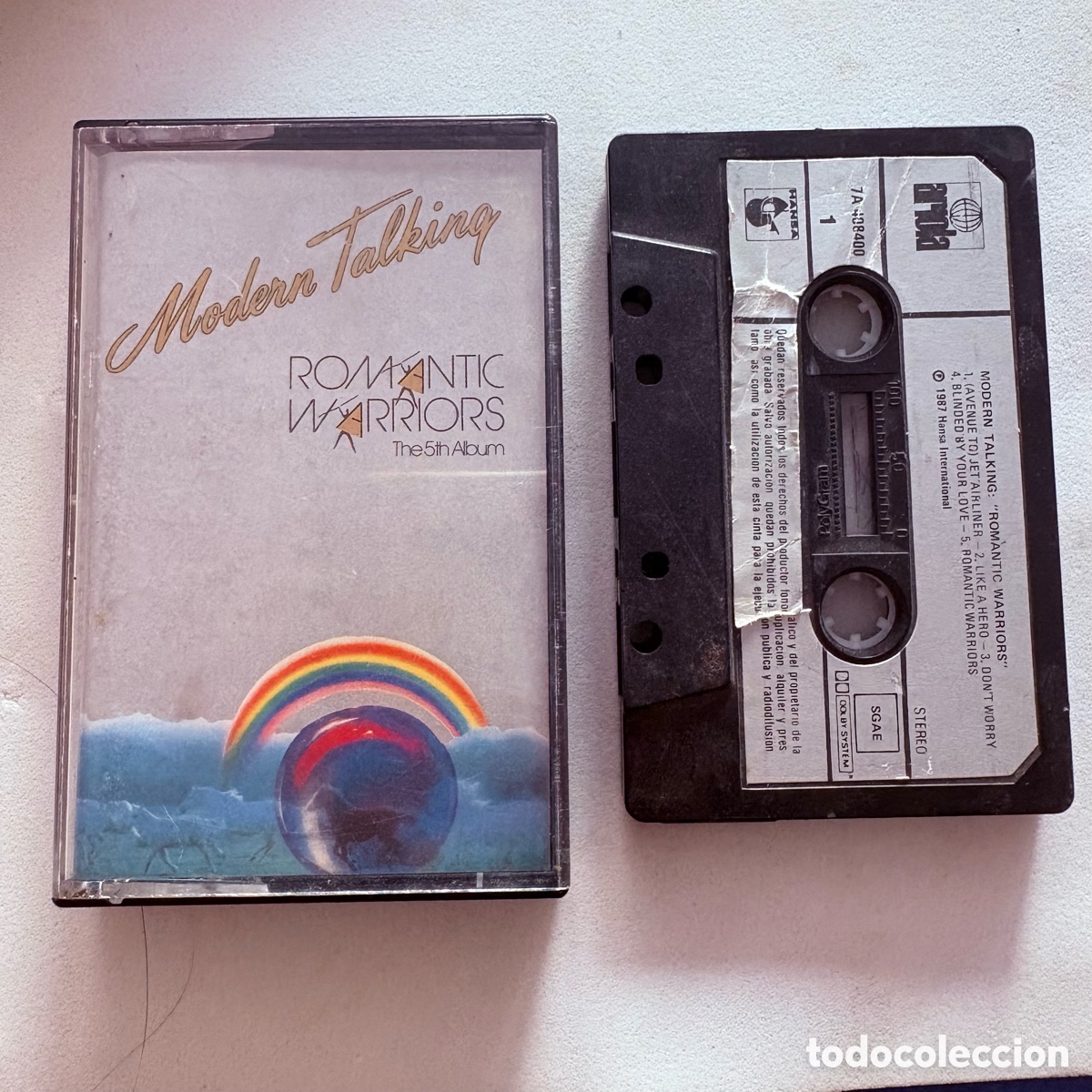 Casetes antiguos: CINTA CASSETTE MODERN TALKING ROANTIC WARRIORS THE 5TH ALBUM EDICION ESPA&Ntilde;OLA 1987
