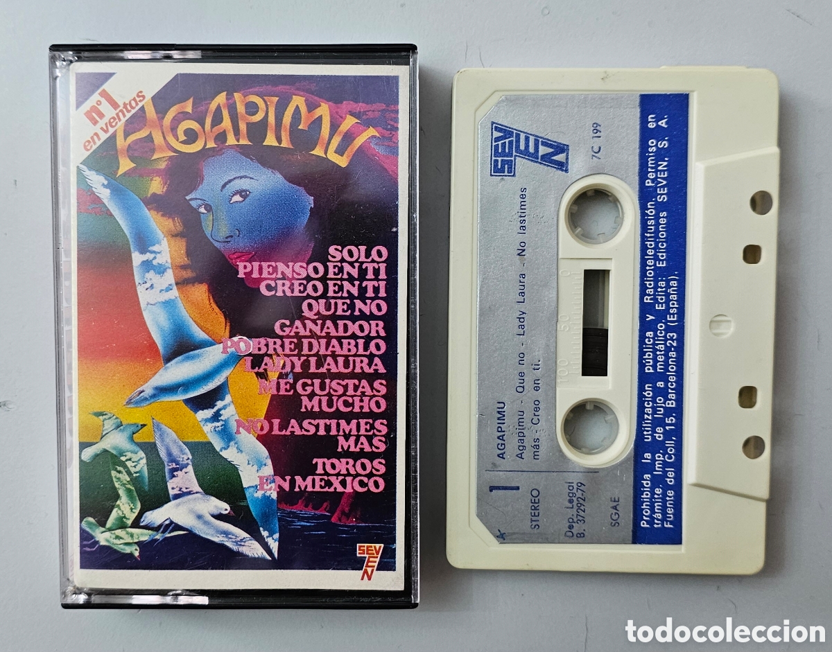 Casetes antiguos: AGAPIMU COVERS BAND - Agapimu (Espa&ntilde;a - Seven - 1979) Manolo Garc&iacute;a R&aacute;pidos Burros Bose &Uacute;ltimo Fila