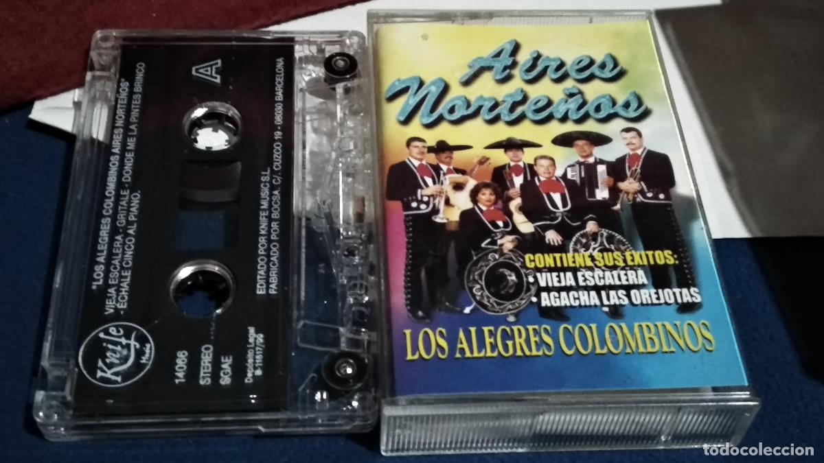 Casetes antiguos: LOS ALEGRES COLOMBINOS - AIRES NORTE&Ntilde;OS / ORQUESTAS Y GRUPOS CANARIOS - 1999 SANTANA ALONSO - CASETE