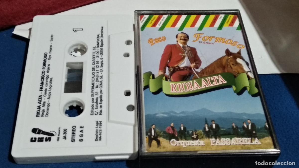 Casetes antiguos: PACO FORMOSO EL GENERAL / RIOJA ALTA , CON LA ORQUESTA PASSARELA - 1994 CRS MUSICAL - CASETE CINTA