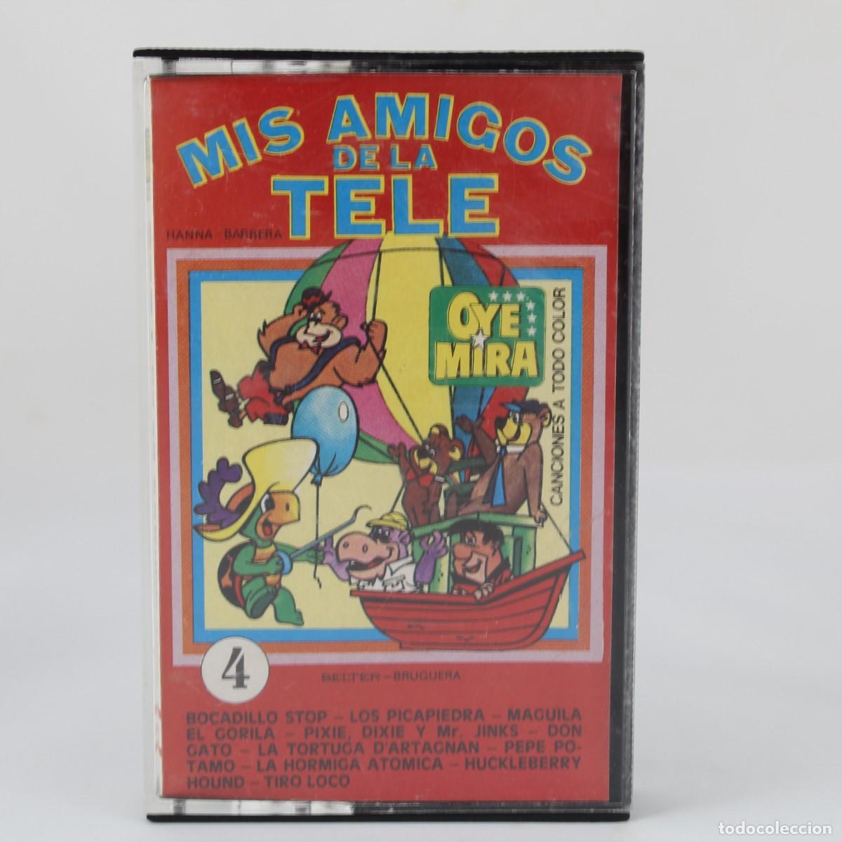 Casetes antiguos: Cassette Mis Amigos de la Tele Vol. 4 Hanna Barbera Belter Bruguera 1981