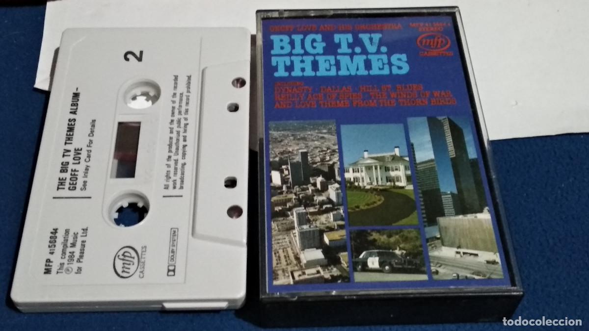 Casetes antiguos: Big T.V. Themes - Geoff Love And His Orchestra - 1984 EMI CASETE CINTA CASSETTE SERIES DE T.V