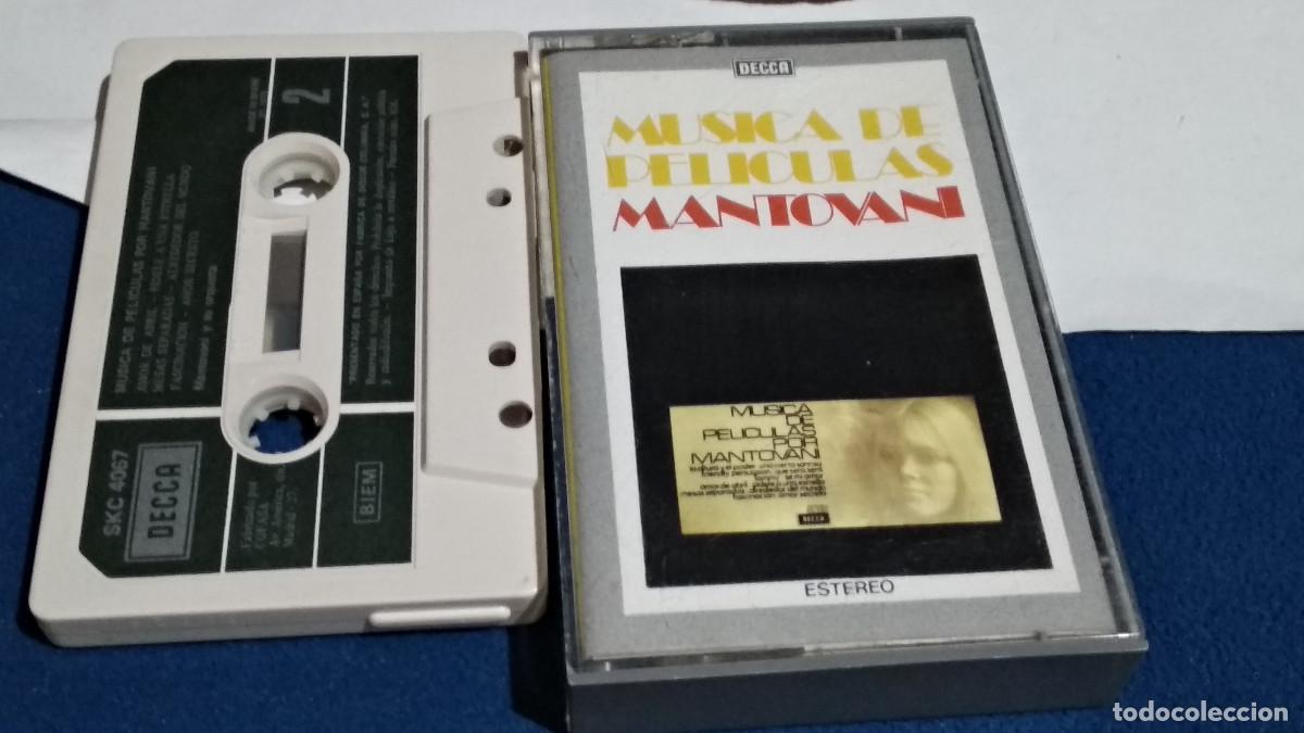 Casetes antiguos: M&Uacute;SICA DE PELICULAS POR MANTOVANI - 1975 DECCA CASETE CINTA CASSETTE