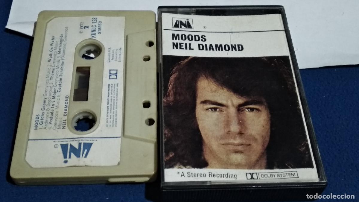Casetes antiguos: MOODS NELL DIAMOND / ORIGINAL - 1972 UNI MCA USA CASETE CINTA CASSETTE