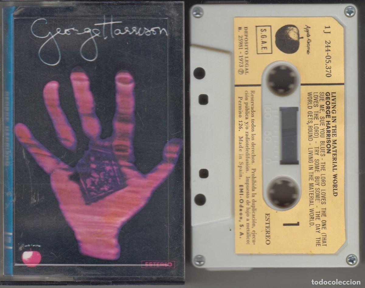 Casetes antiguos: GEORGE HARRISON cassette LIVING IN THE MATERIAL WORLD 1973 Spain
