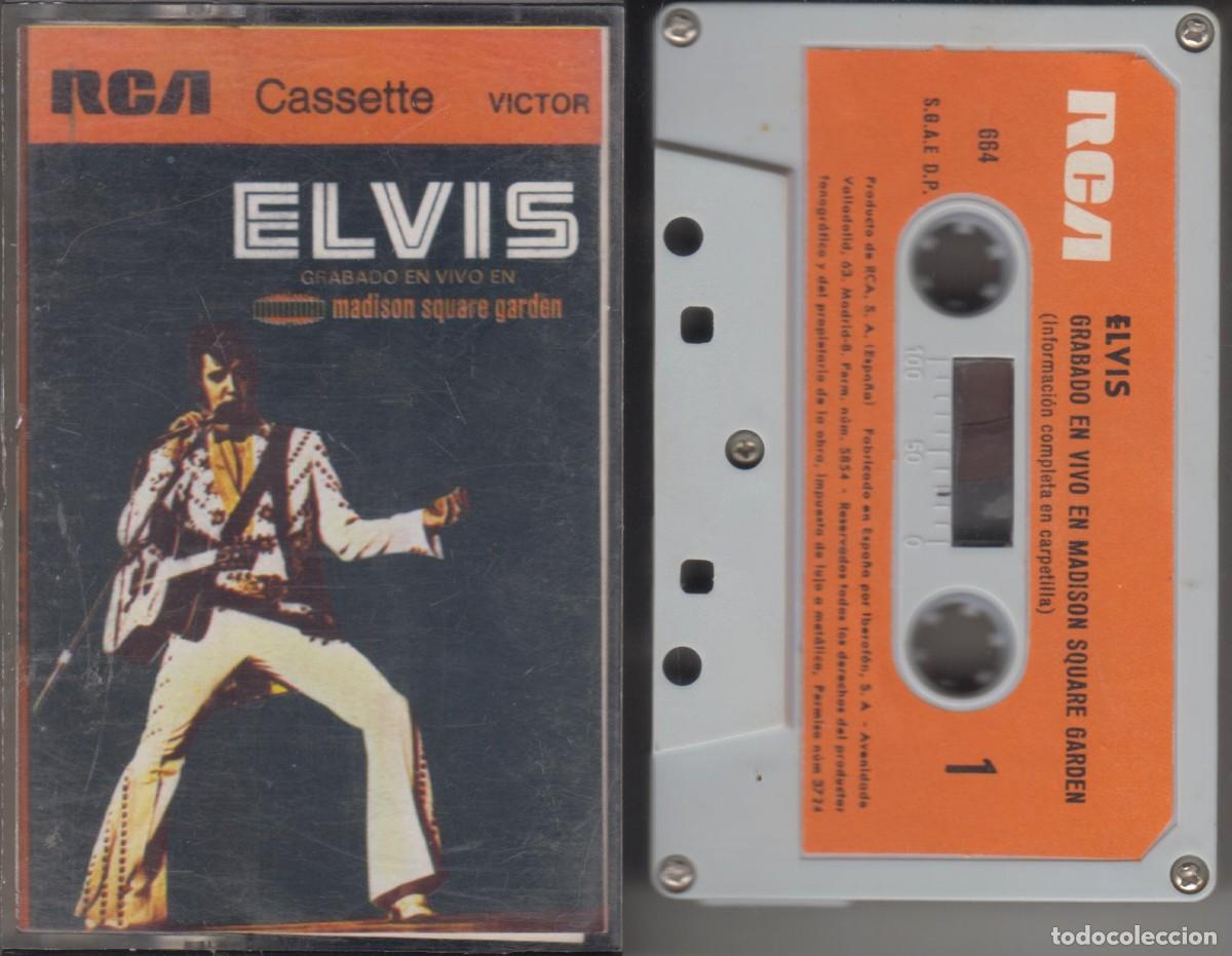 Casetes antiguos: Elvis Presley cassette Grabado En Vivo En Madison Square Garden 1972 RCA Spain