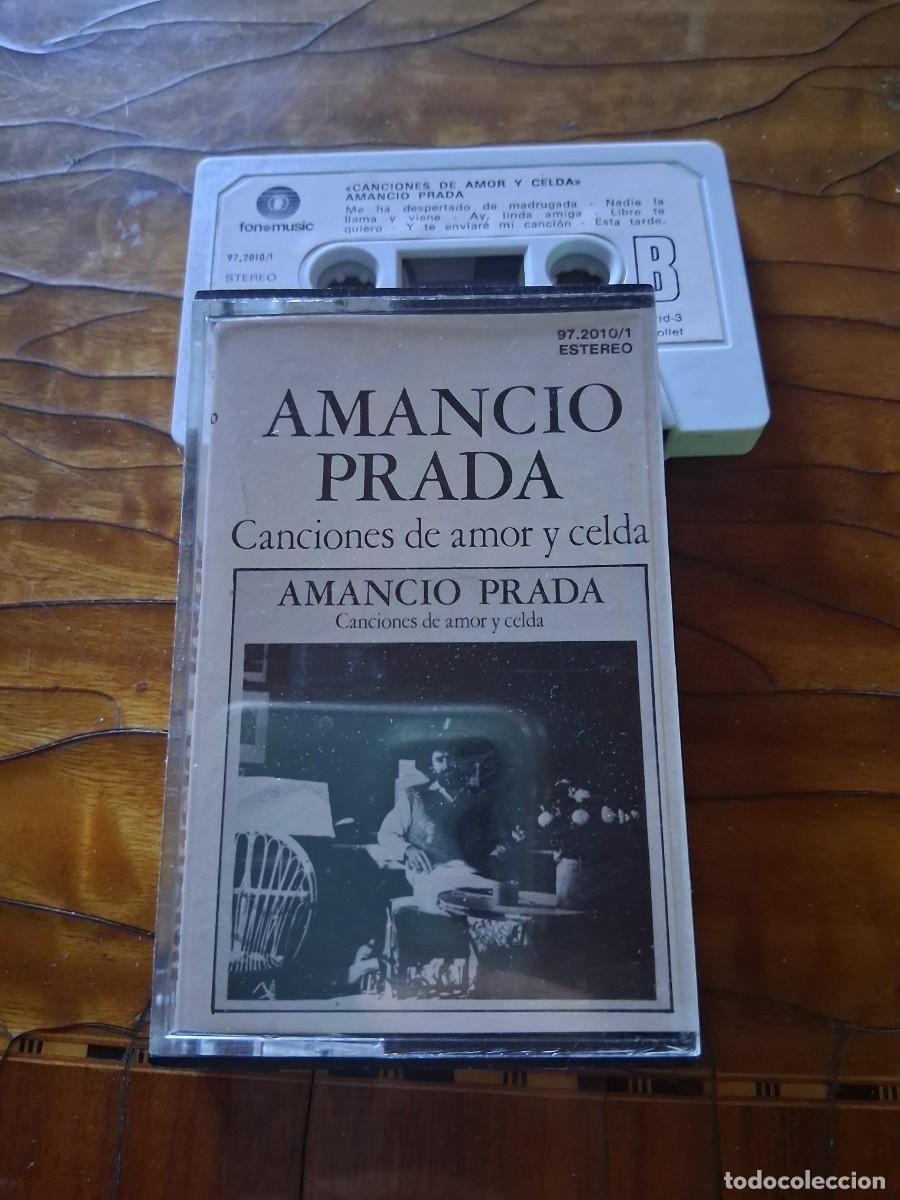 Casetes antiguos: Cinta de m&uacute;sica casete Amancio Prada canciones de amor y celda