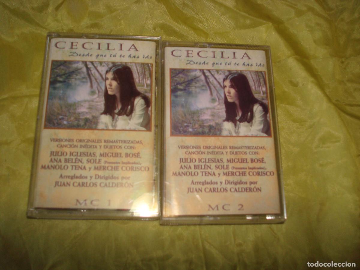Casetes antiguos: CECILIA. DESDE QUE TE HAS IDO. ARREGLOS JUAN CARLOS CALDERON. 2 CASETE&acute;S . EPIC. 1996 (#)