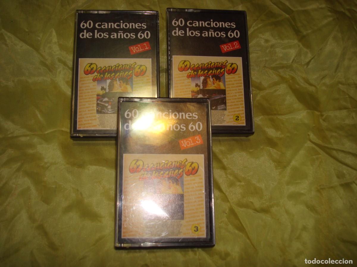 Casetes antiguos: 60 CANCIONES DE LOS A&Ntilde;OS 60. VOL. 1, 2 Y 3. PERFIL, 1987. 3 CASETE&acute;S
