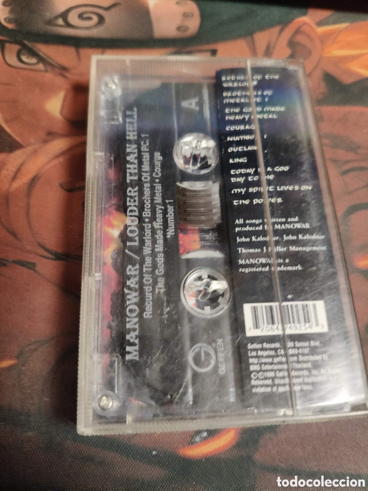 Casetes antiguos: Manowar louder than hell cassette - Foto 2