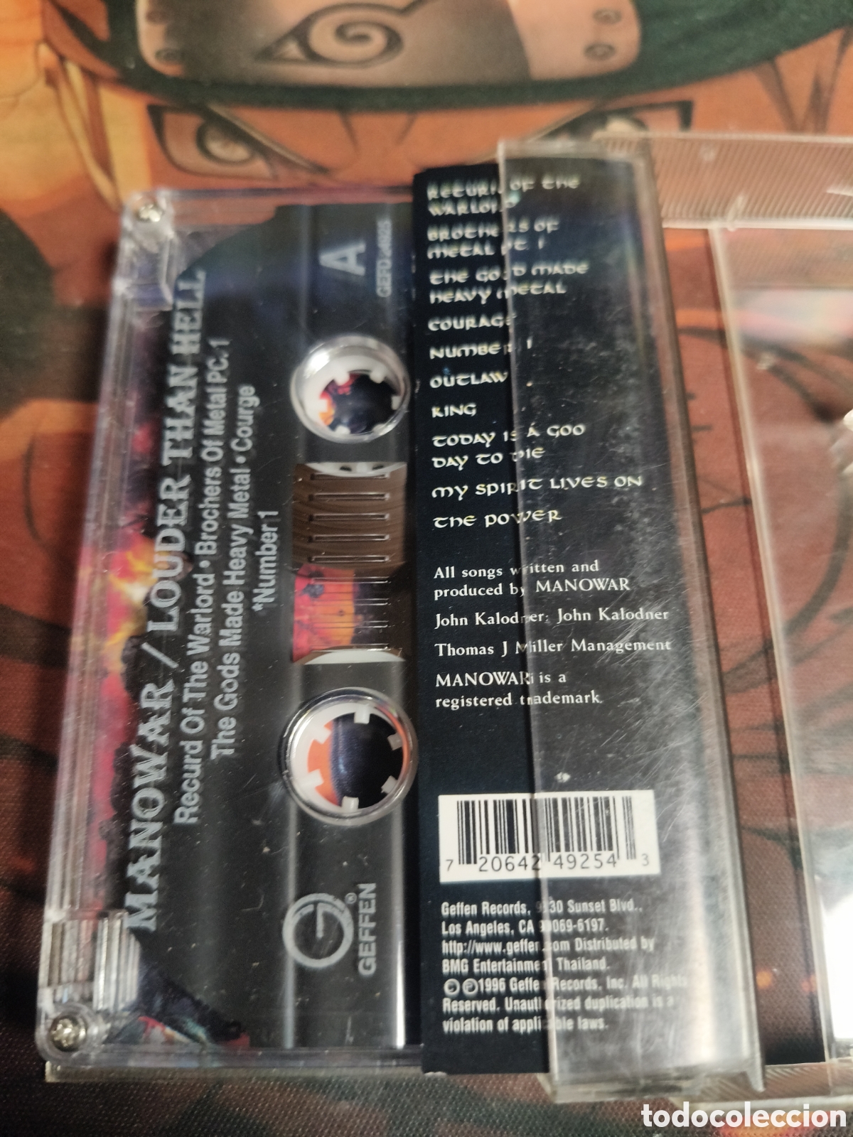 Casetes antiguos: Manowar louder than hell cassette - Foto 3