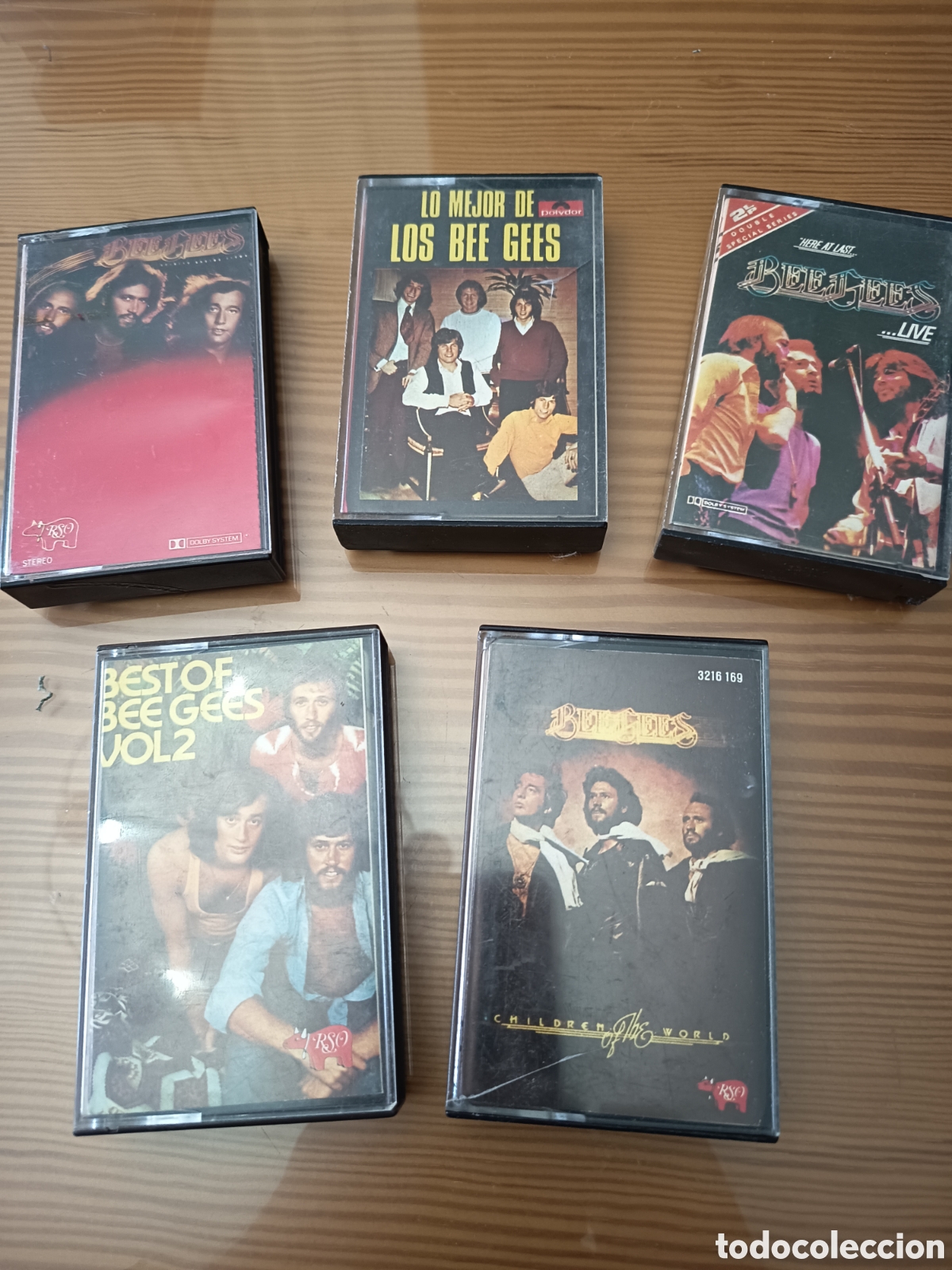 Casetes antiguos: Lote de 5 cassettes de The Bee Gees