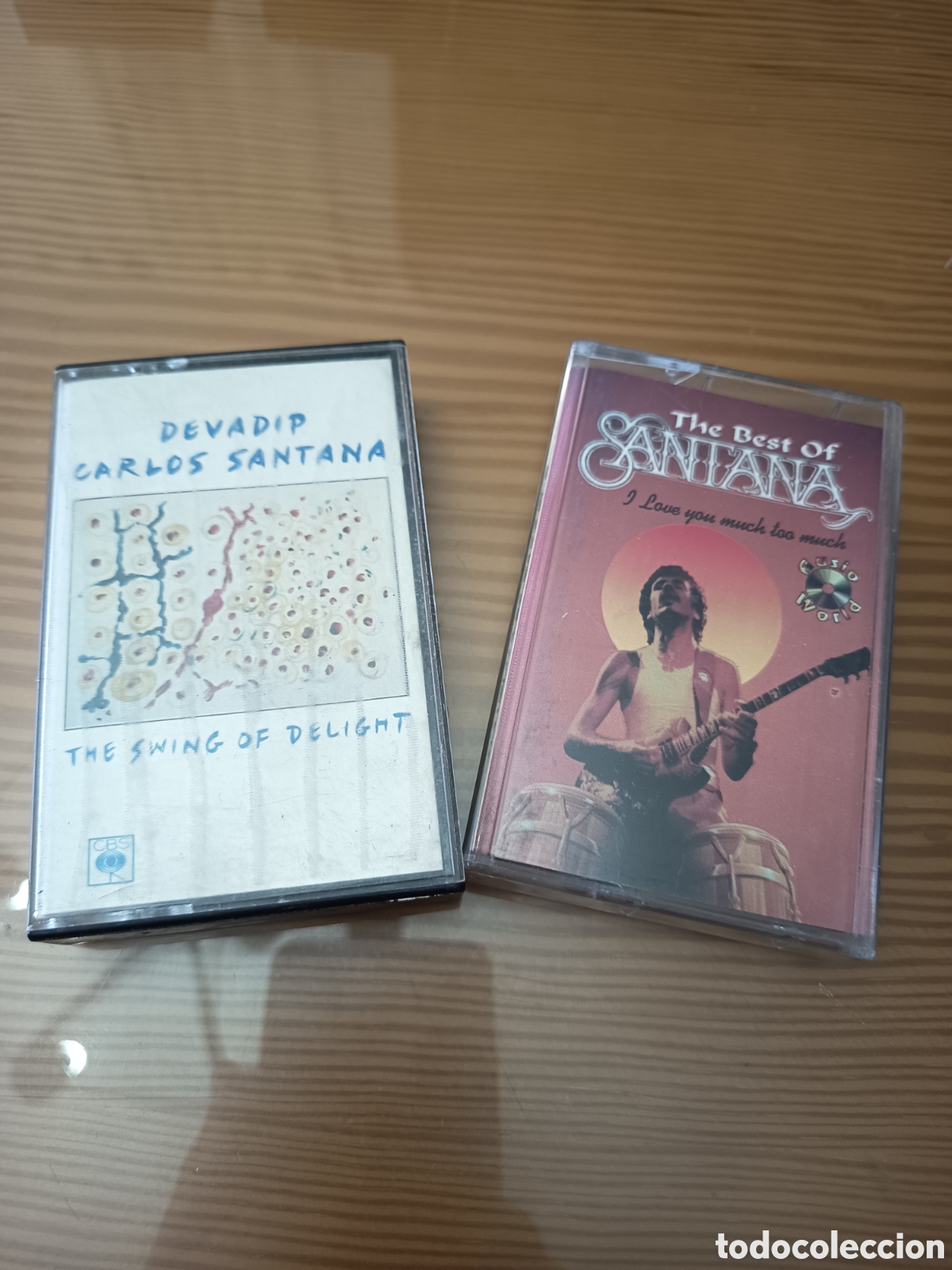 Casetes antiguos: Lote de 2 cassettes de Santana