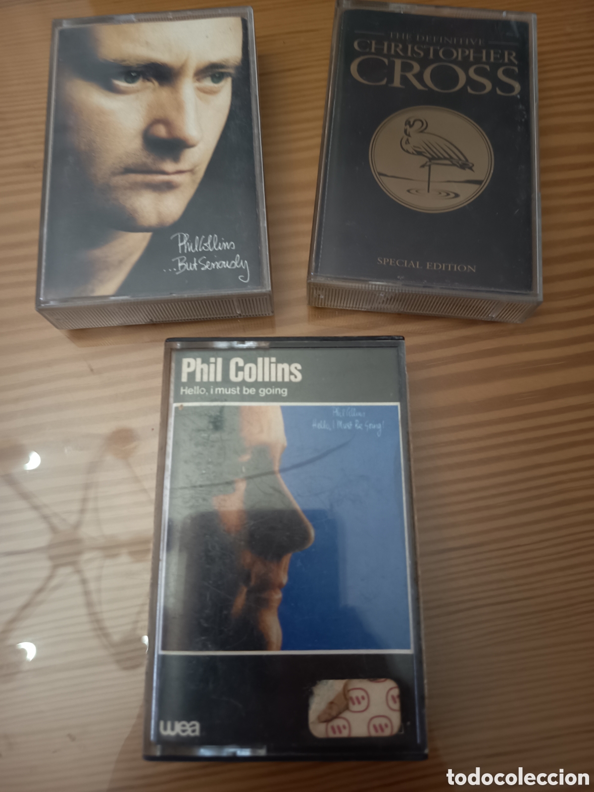 Casetes antiguos: Lote de 3 cassettes de Phil Collins y Christopher Cross