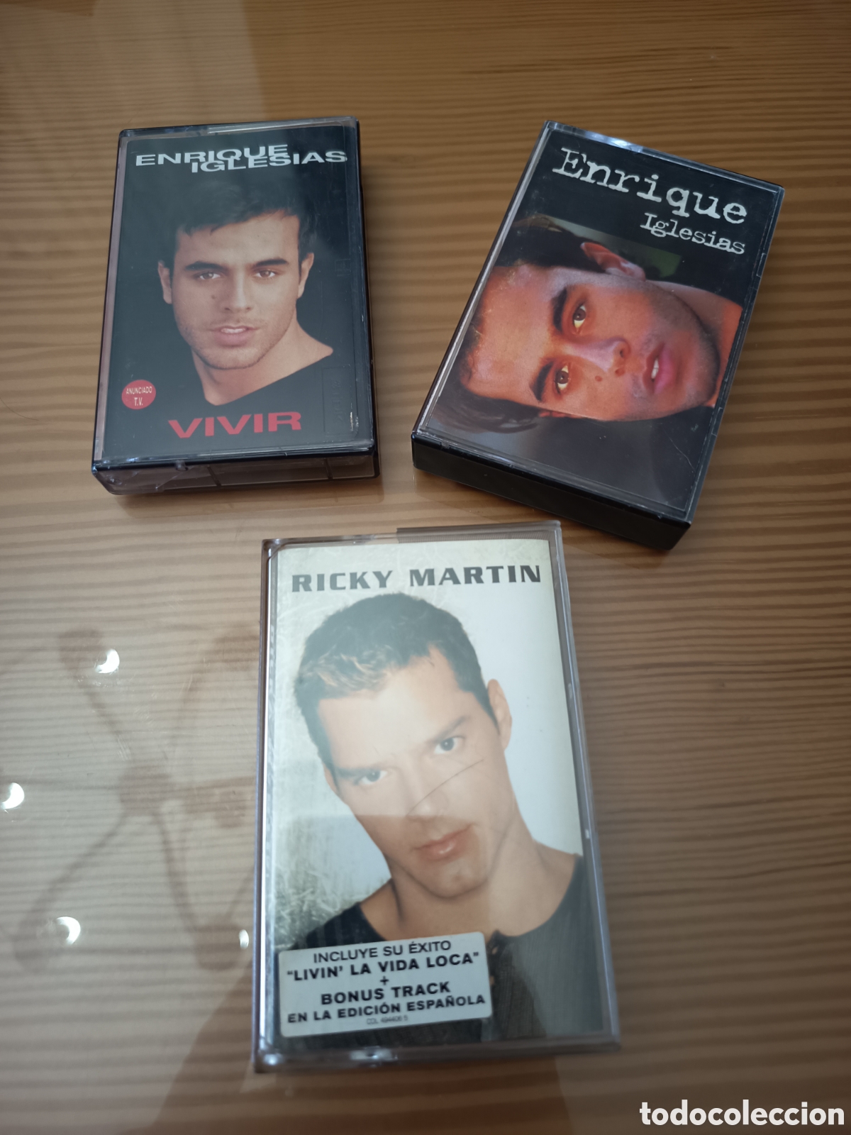 Casetes antiguos: Lote de 3 cassettes de Enrique Iglesias y Ricky Mart&iacute;n