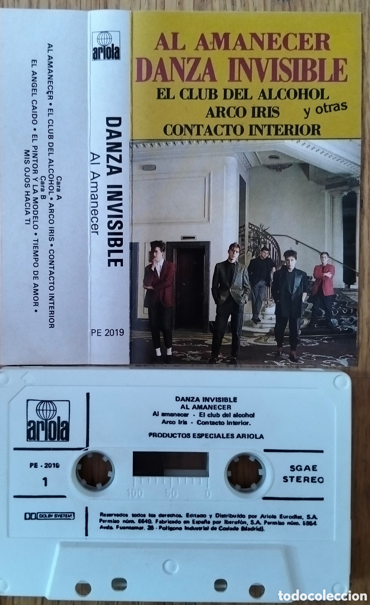 Casetes antiguos: DANZA INVISIBLE &rdquo;AL AMANECER&rdquo; CASETE