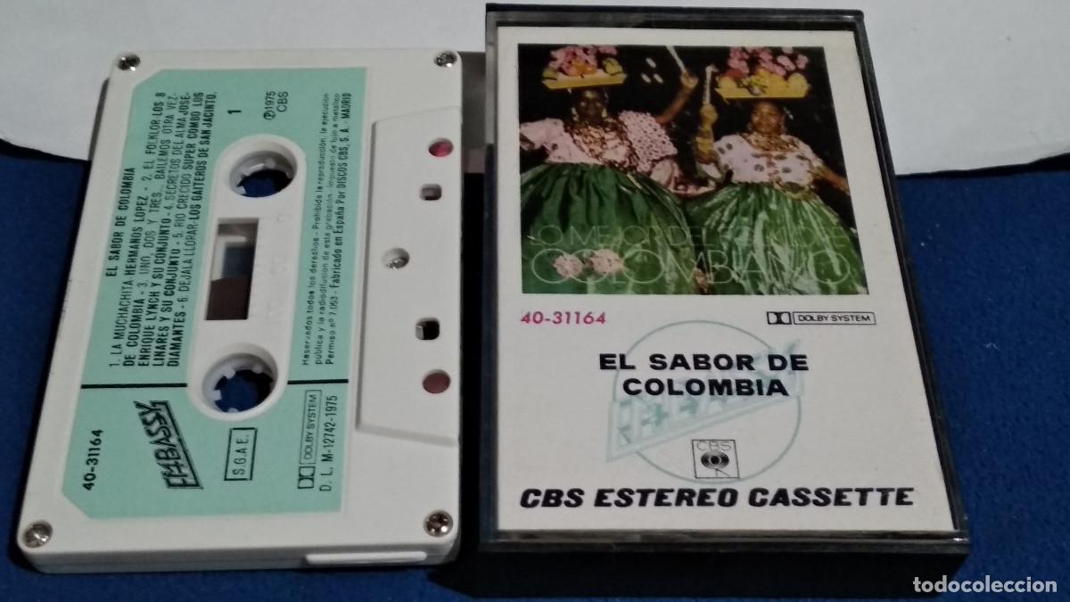 Casetes antiguos: EL SABOR DE COLOMBIA - 1975 EMBASSY CBS CASETE CINTA CASSETTE -