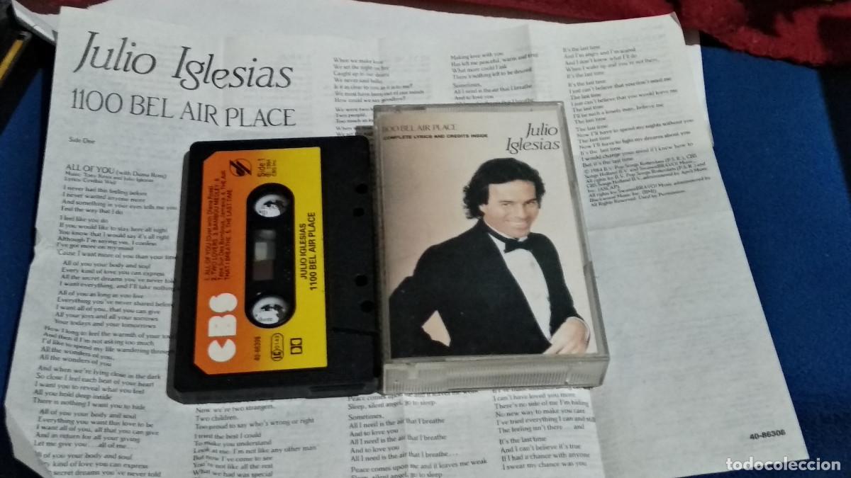 Casetes antiguos: JULIO IGLESIAS / 1100 BEL AIR PLACE - 1984 CBS CASETE CINTA CASSETTE - CON FOLLETO DE CANCIONES