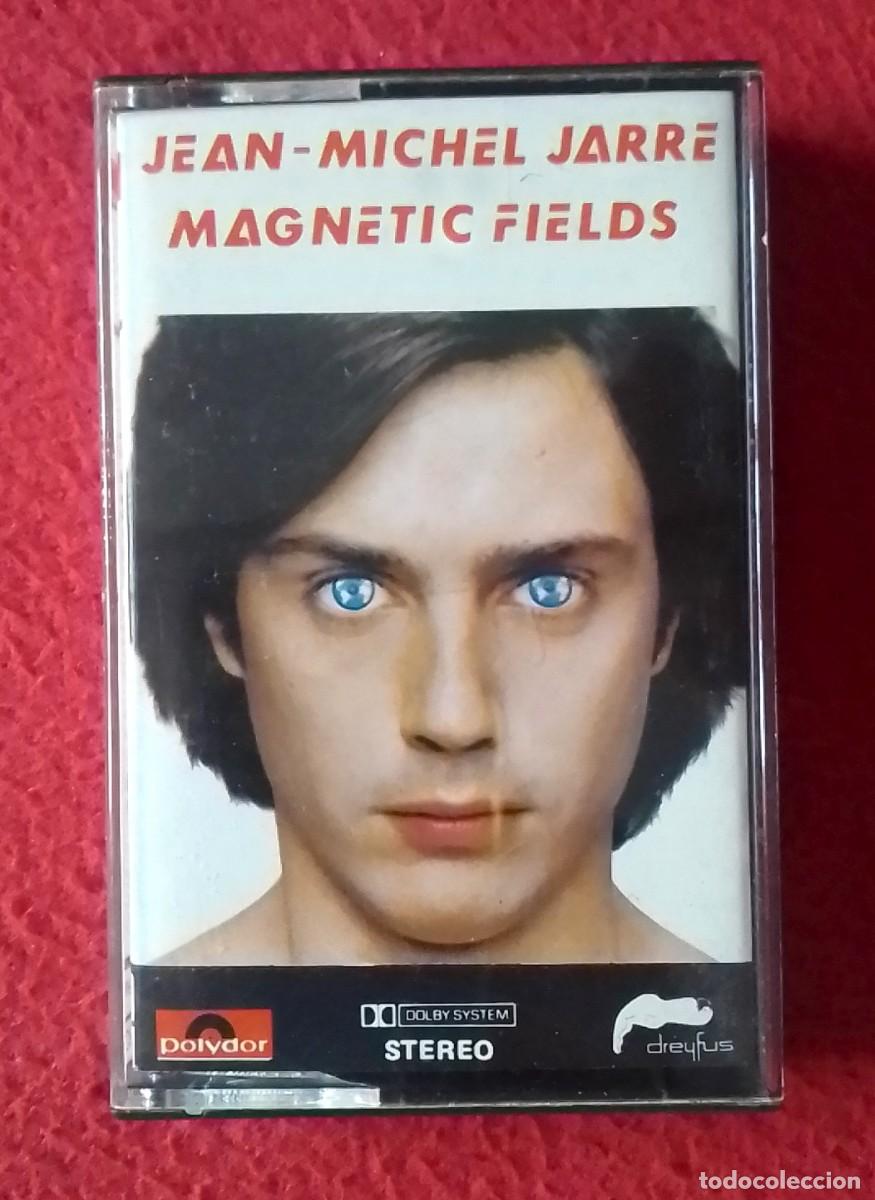 Casetes antiguos: ANTIGUO CASETE CASSETTE JEAN-MICHEL JARRE MAGNETIC FIELDS POLYDOR 1981 DISQUES DREYFUS DOLBY SYSTEM.