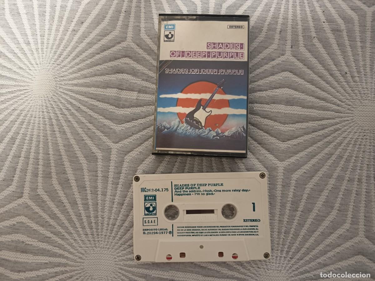 Casetes antiguos: Deep Purple &ndash; Shades Of Deep Purple. Espa&ntilde;a, 1977
