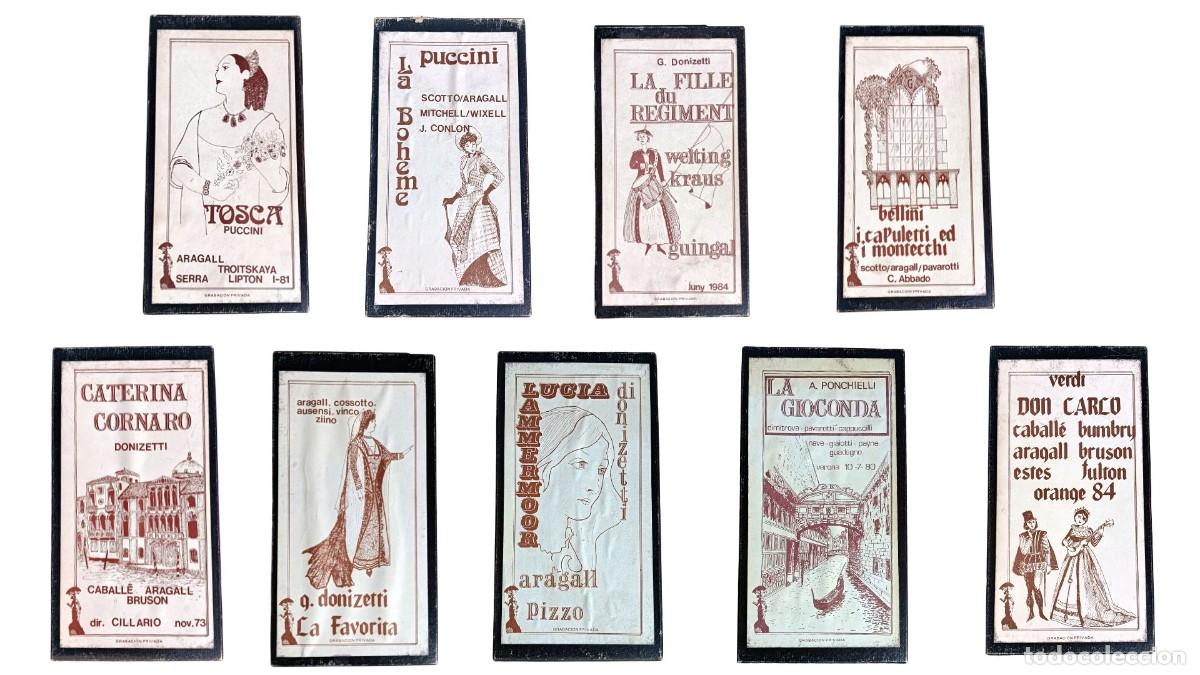 Casetes antiguos: COLECCI&Oacute;N 9 CARPETAS DE CASETES DE &Oacute;PERA &rdquo;GRABACI&Oacute;N PRIVADA&rdquo; - JAUME ARAGALL - A&Ntilde;OS 70/80