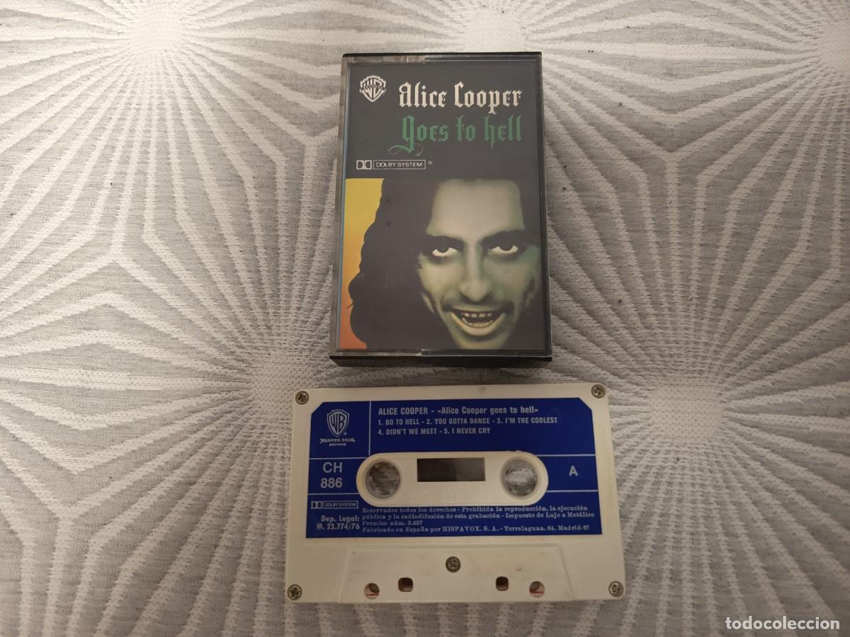 Casetes antiguos: Alice Cooper &ndash; Goes To Hell. Espa&ntilde;a, 1976