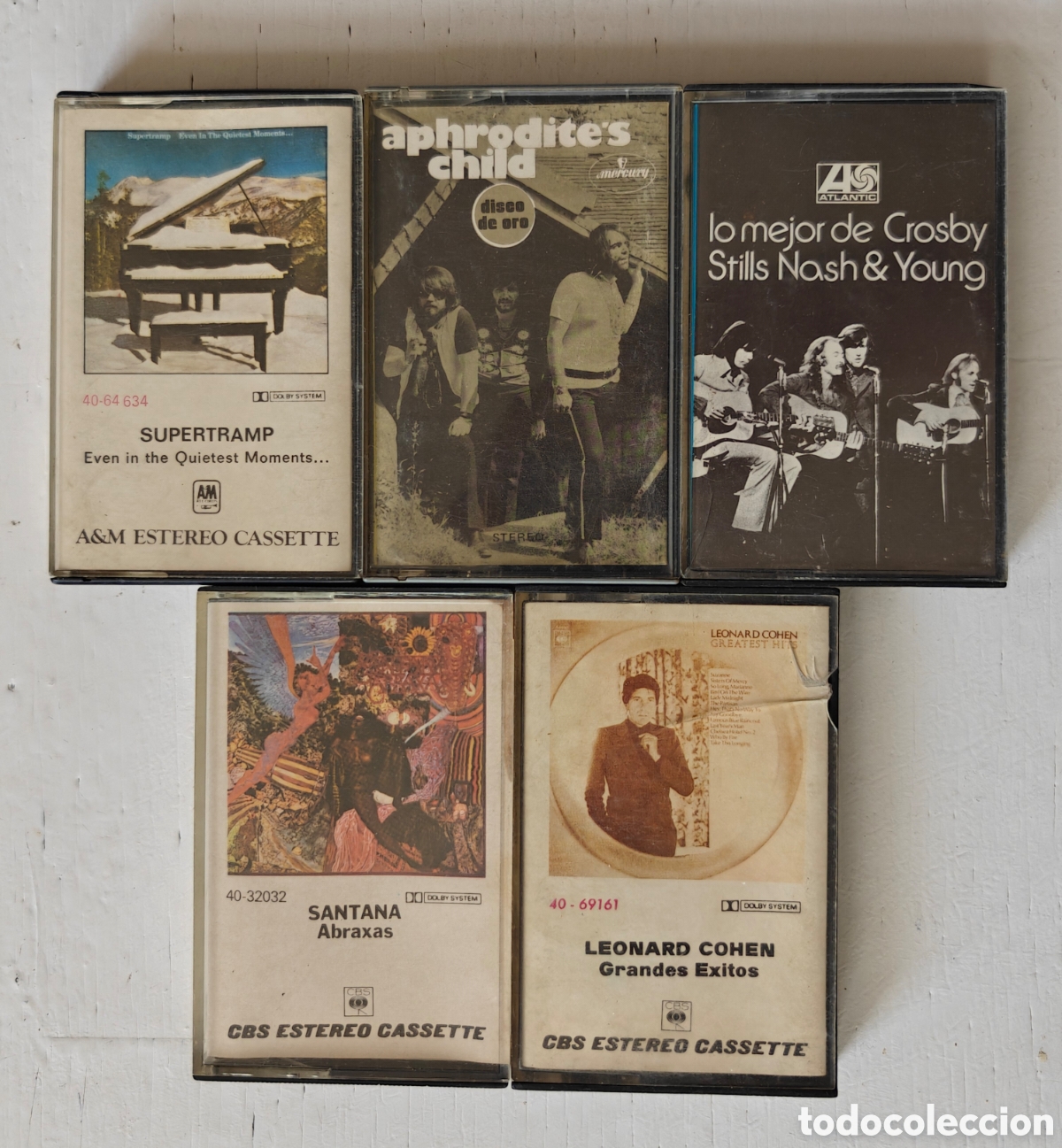 Casetes antiguos: 5 Cassettes Rock Internacional