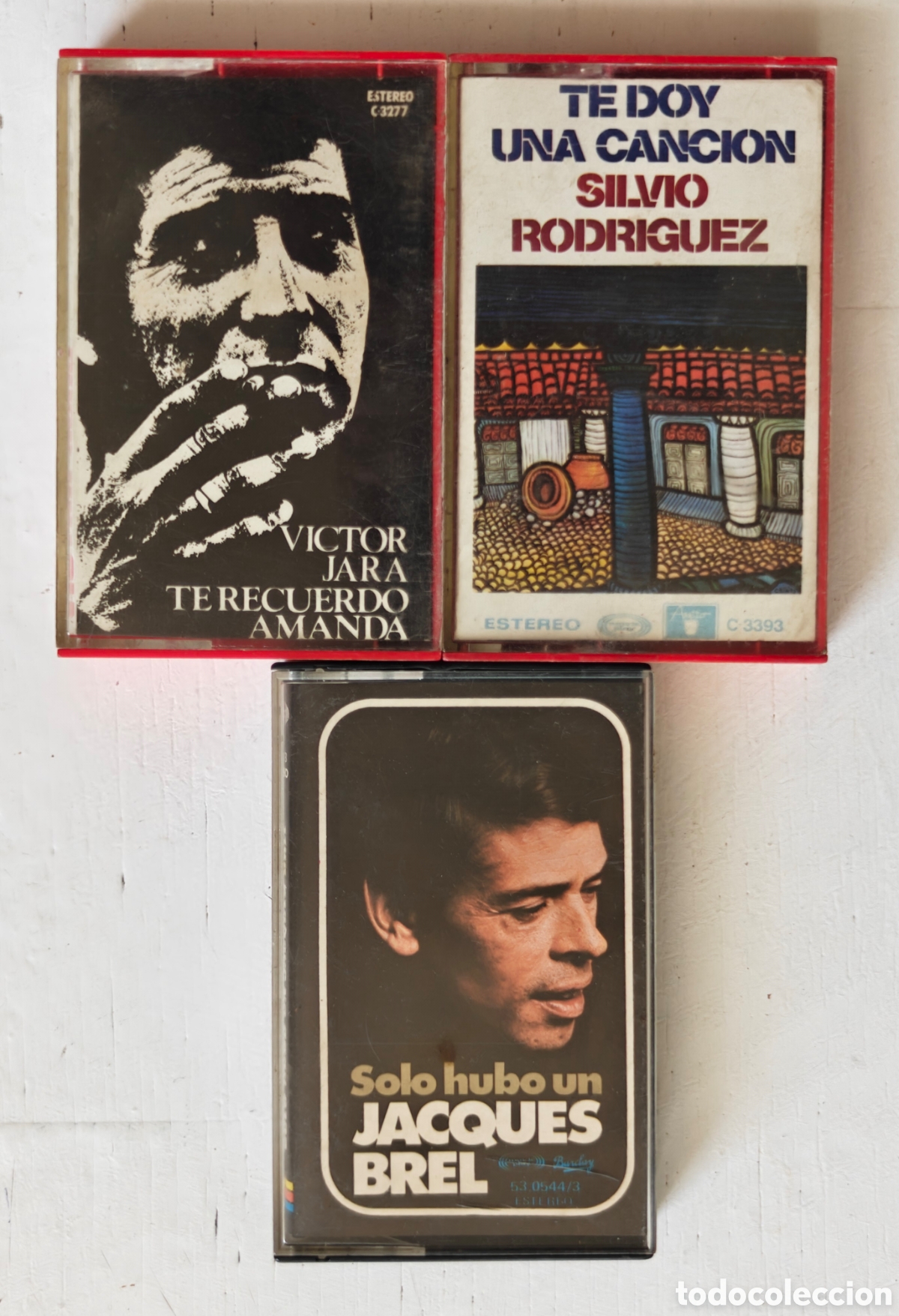 Casetes antiguos: 3 Cassettes Cantautores Internacionales