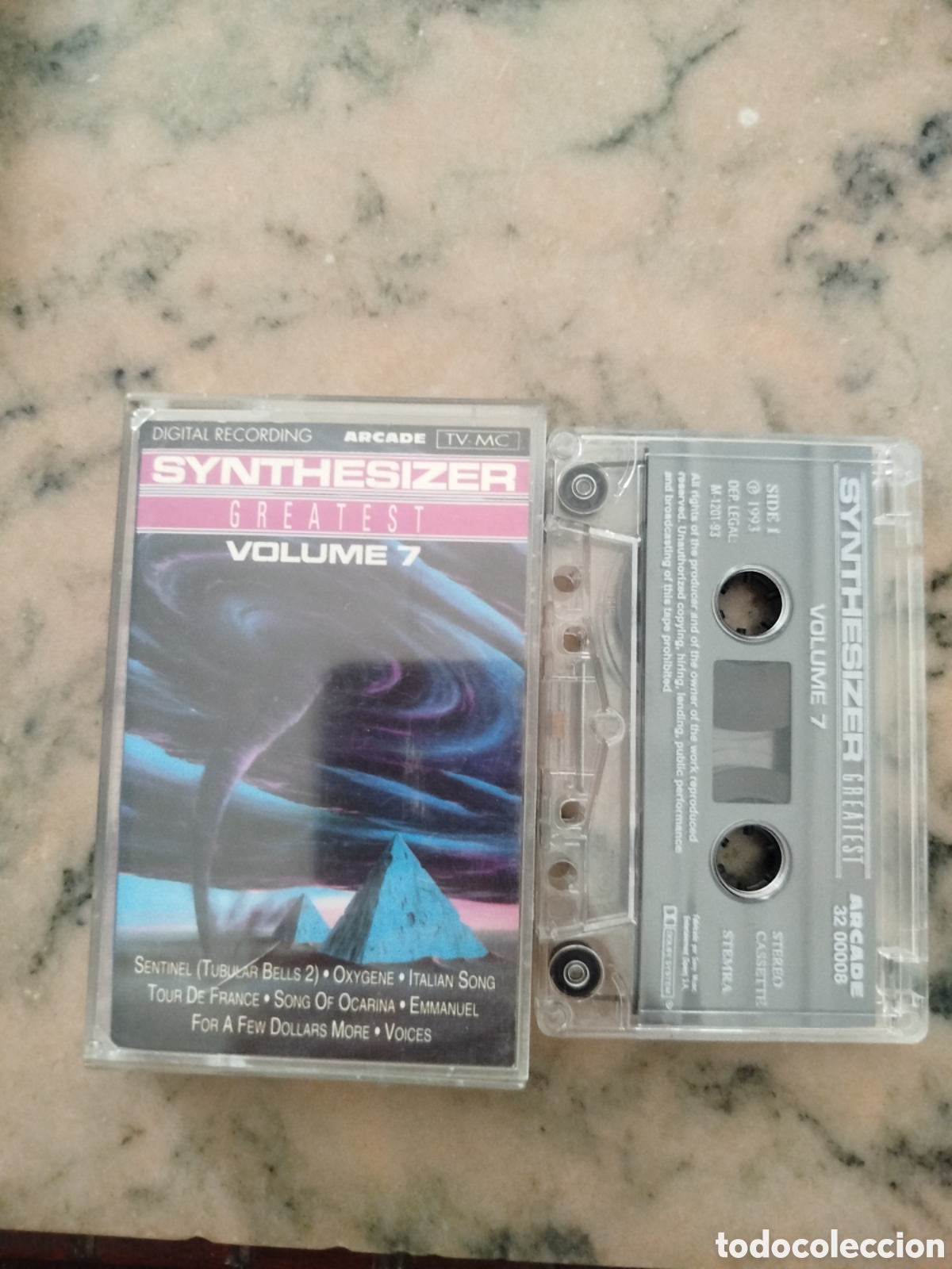 Casetes antiguos: Cassette Synthesizer Greatest Volume 7 (Arcade, 1993)