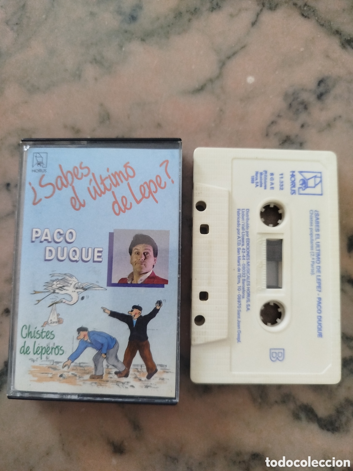 Casetes antiguos: Cassette Paco Duque &ndash; &iquest;Sabes el &uacute;ltimo de Lepe? Chistes de leperos (Horus, 1989)