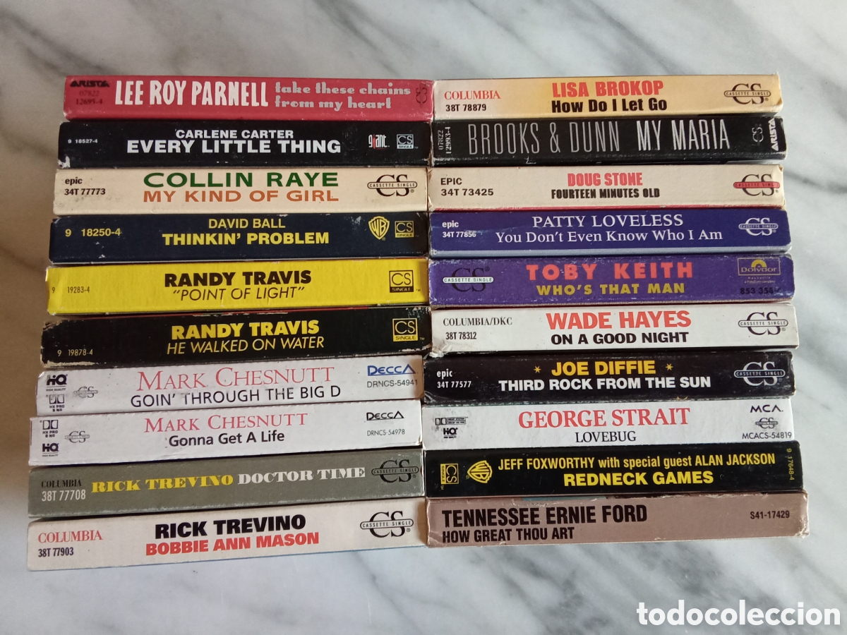 Casetes antiguos: 2. Lote 20 Cassette Singles de Folk / Country Rock Made in USA