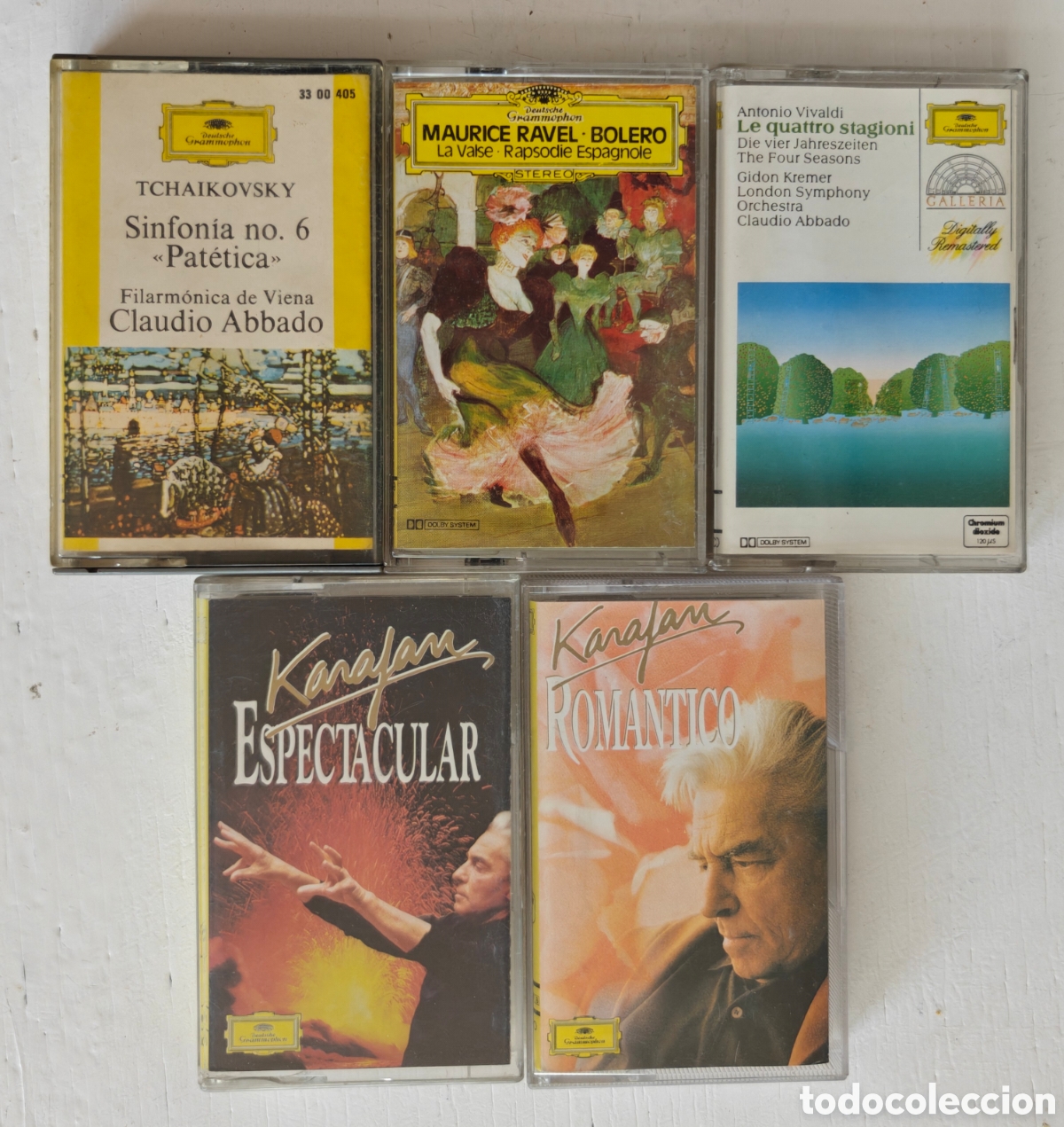 Casetes antiguos: 5 Cassettes M&uacute;sica Cl&aacute;sica