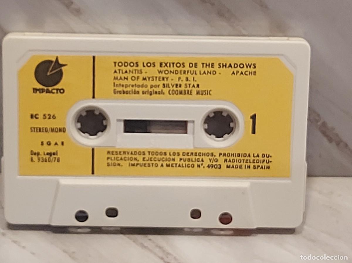 Casetes antiguos: SILVER STAR | TODOS LOS &Eacute;XITOS DE THE SHADOWS | MC | IMPACTO | 1978 | DE LUJO - Foto 2