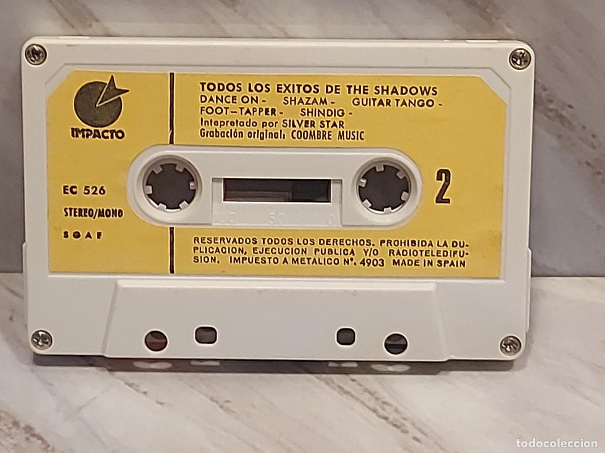Casetes antiguos: SILVER STAR | TODOS LOS &Eacute;XITOS DE THE SHADOWS | MC | IMPACTO | 1978 | DE LUJO - Foto 3