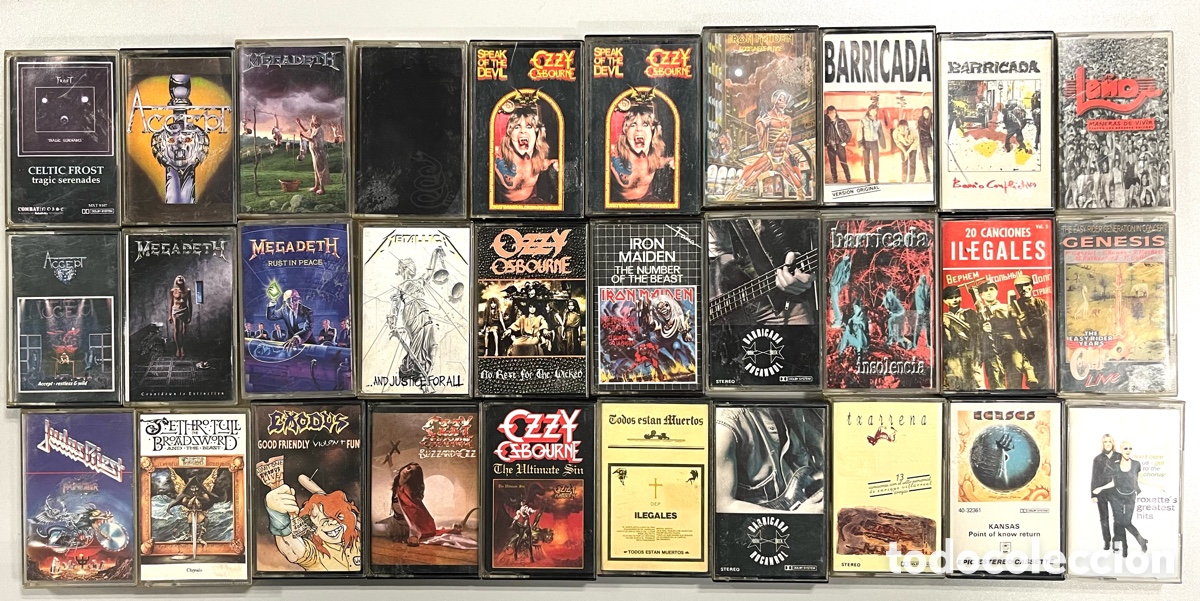Casetes antiguos: Lote de 30 cintas cassette casete