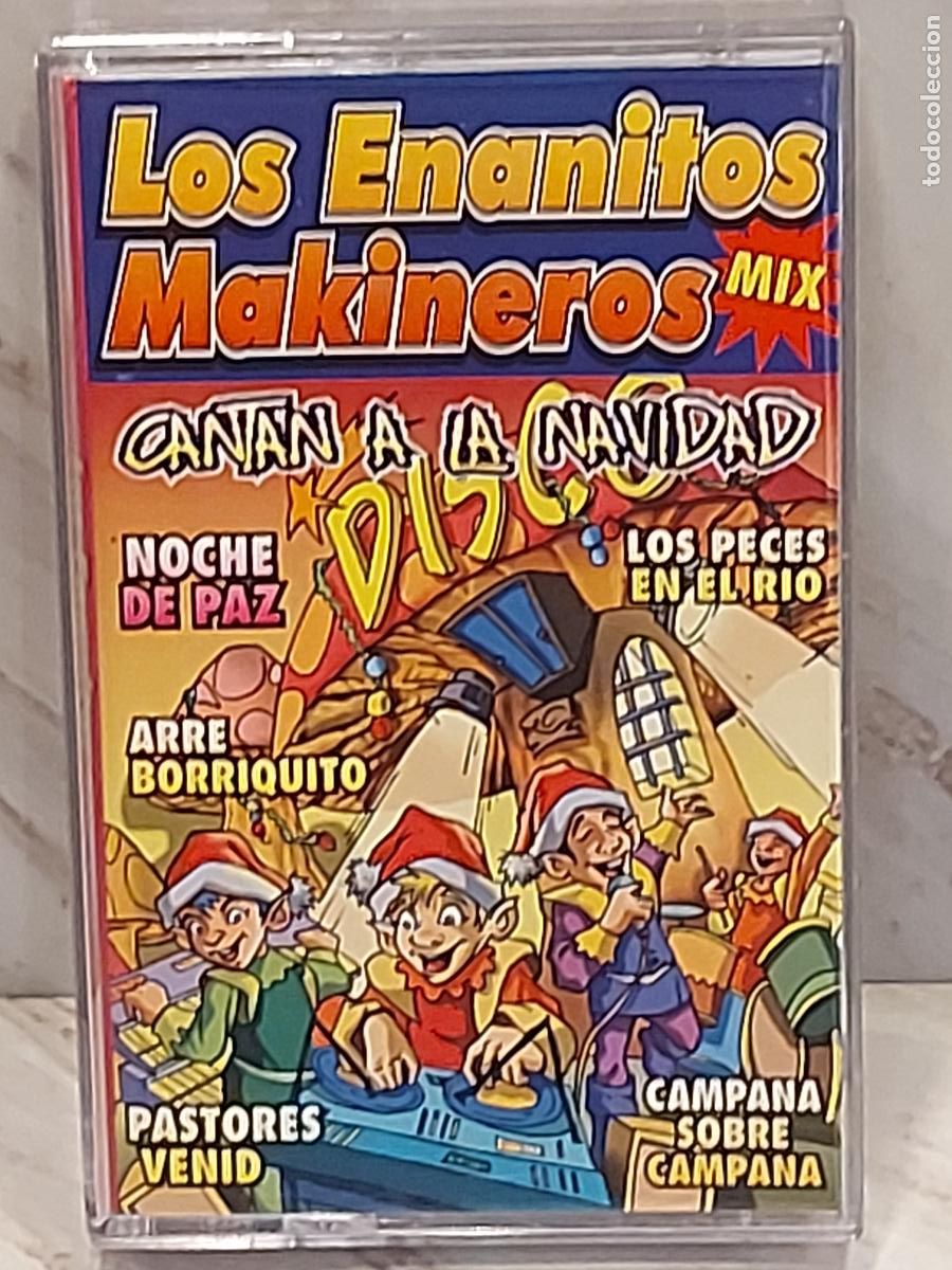 Casetes antiguos: LOS ENANITOS MAKINEROS | CANTAN A LA NAVIDAD | MC | MEDITERR&Aacute;NEO MUSIC | 1998 | DE LUJO
