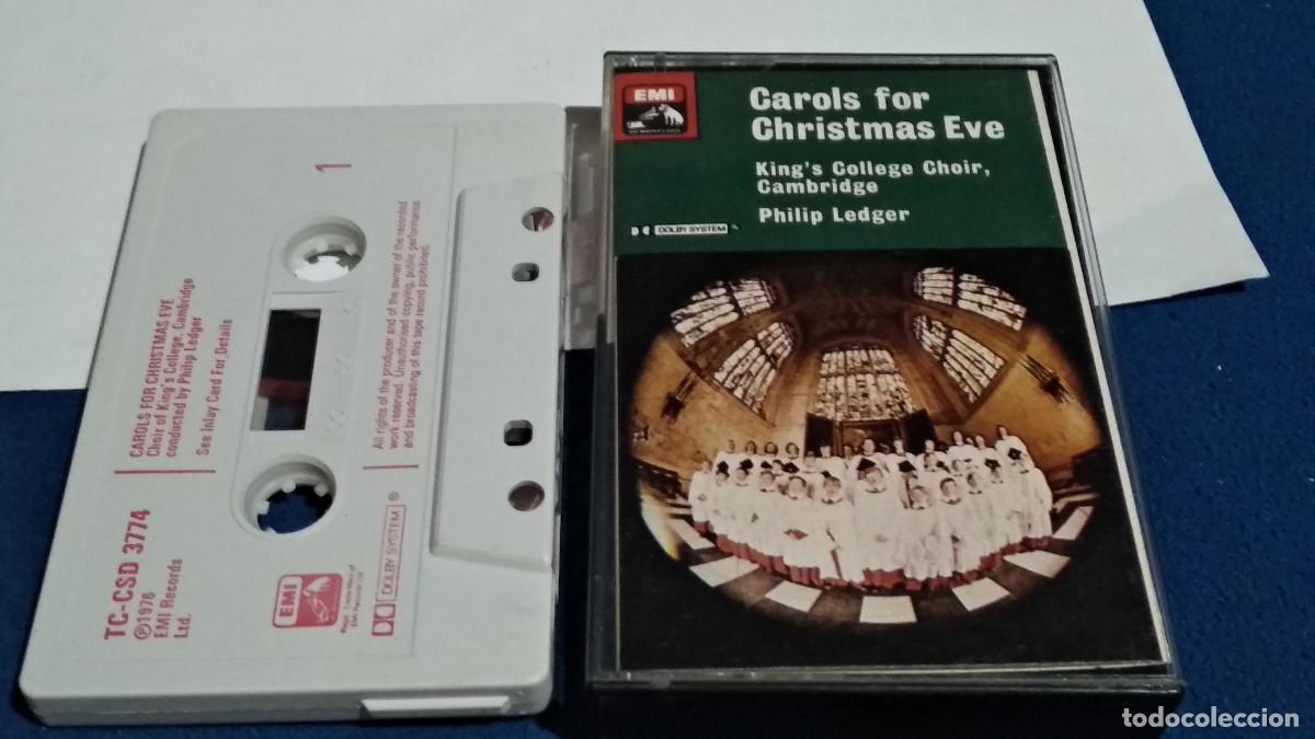 Casetes antiguos: King's College Choir, Cambridge Conducted By Philip Ledger &ndash; Carols For Christmas Eve -CASETE 1976