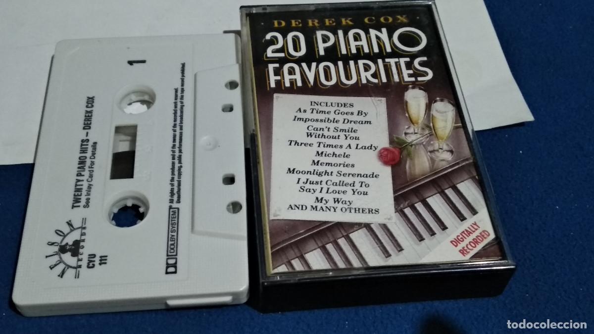 Casetes antiguos: DEREK COX / 20 PIANO FAVOURITES -CASETE 1989 Interfusion JAZZ - CASETE CINTA CASSETTE