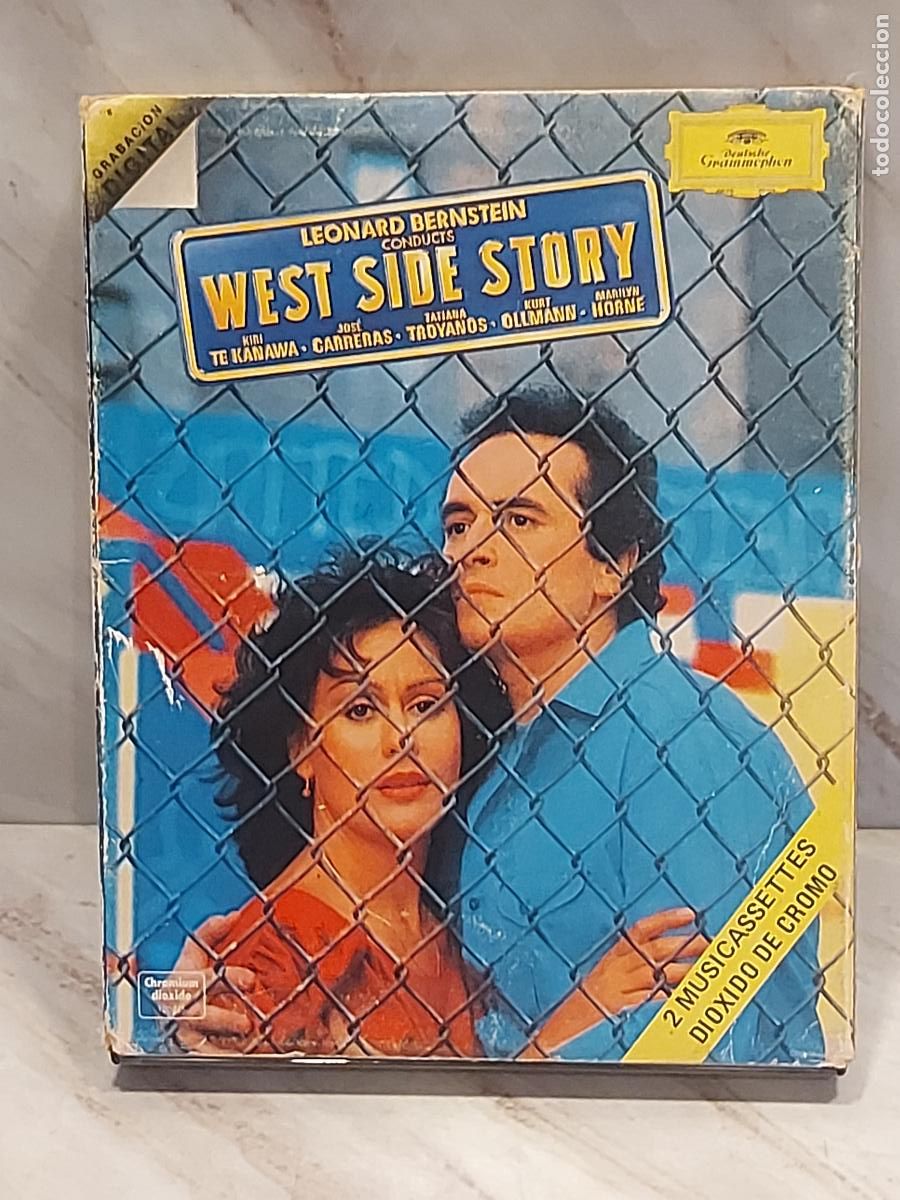 Casetes antiguos: LEONARD BERNSTEIN | WEST SIDE STORY | DOBLE MC | DEUTSCHE GRAMMOPHON 1985 | LEER