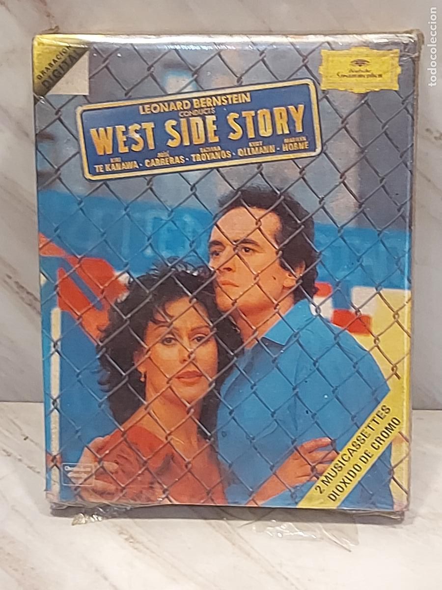 Casetes antiguos: DOBLE MC | LEONARD BERNSTEIN | WEST SIDE STORY | CARRERAS | TE KANAWA | PRECINTADO