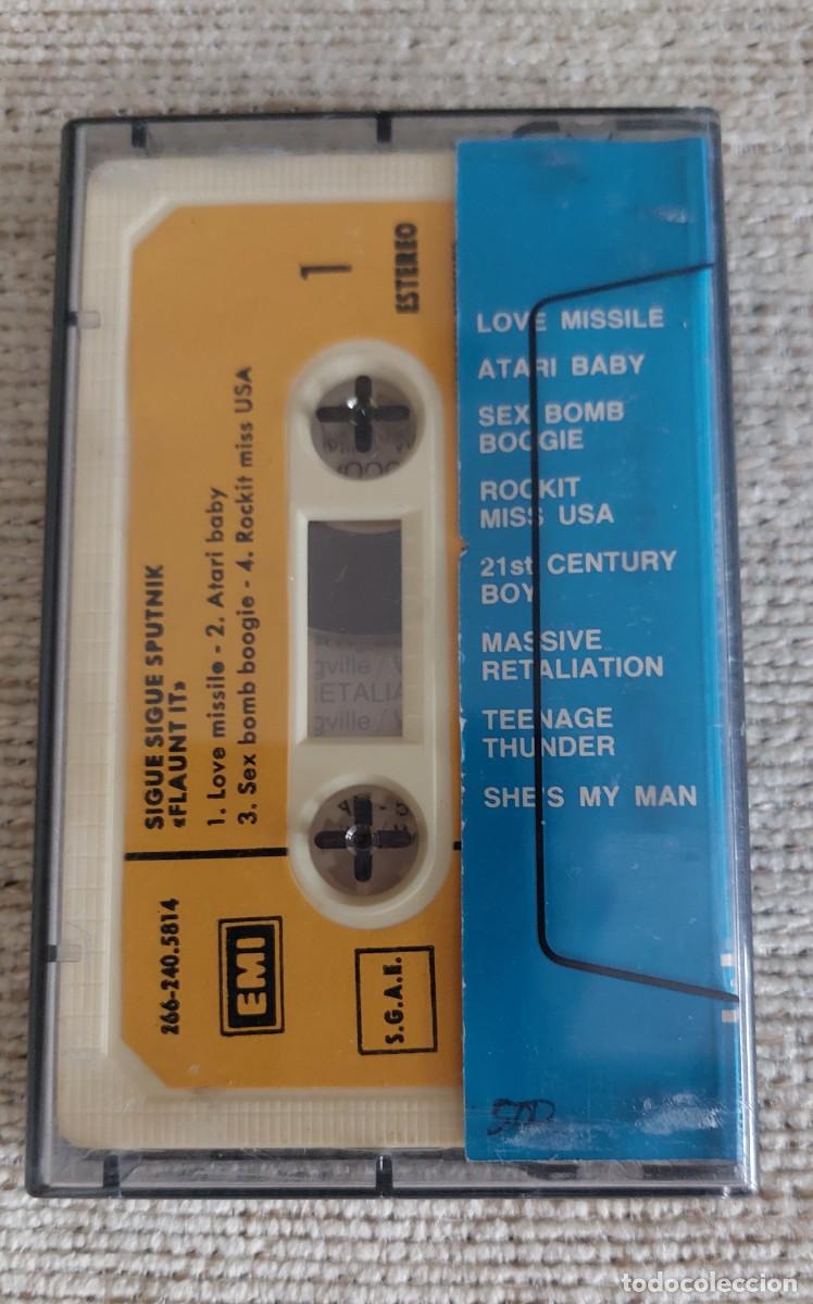 Casetes antiguos: Cassette &rdquo;Flaunt It&rdquo; de Sigue Sigue Sputnik - Foto 2